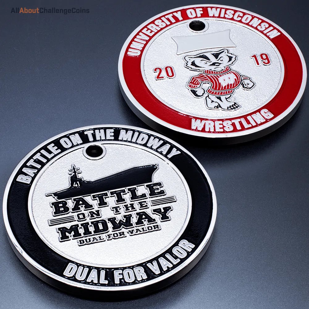 Battle of the Midway Wrestling Challenge Coin by All About Challenge Coins.png.LargeWebP