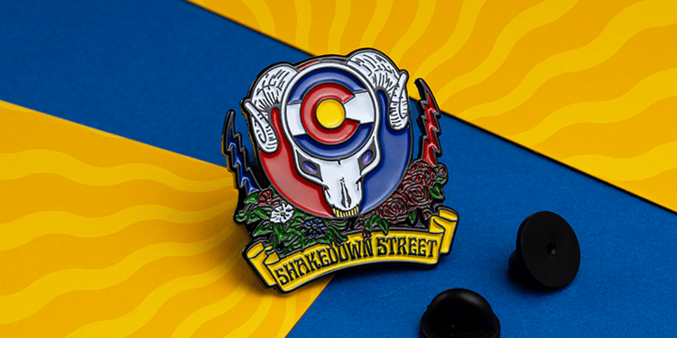 Shakedown streets soft enamel pin