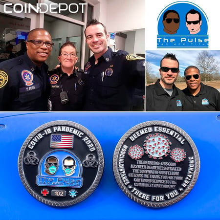 The Pulse - Dan and Titus challenge coin by Coin Depot