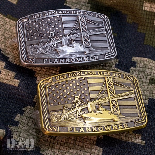 Custom Military Belt Buckles  Custom Navy Belt Buckles - U.S. DOD Coins