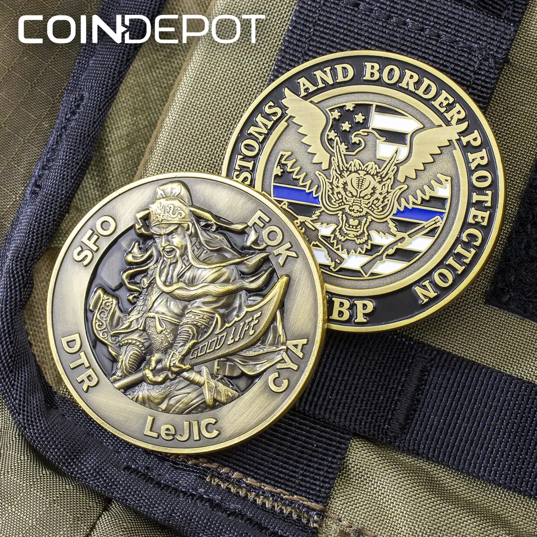 Custom and Border Protection Challenge Coin by Coin Depot