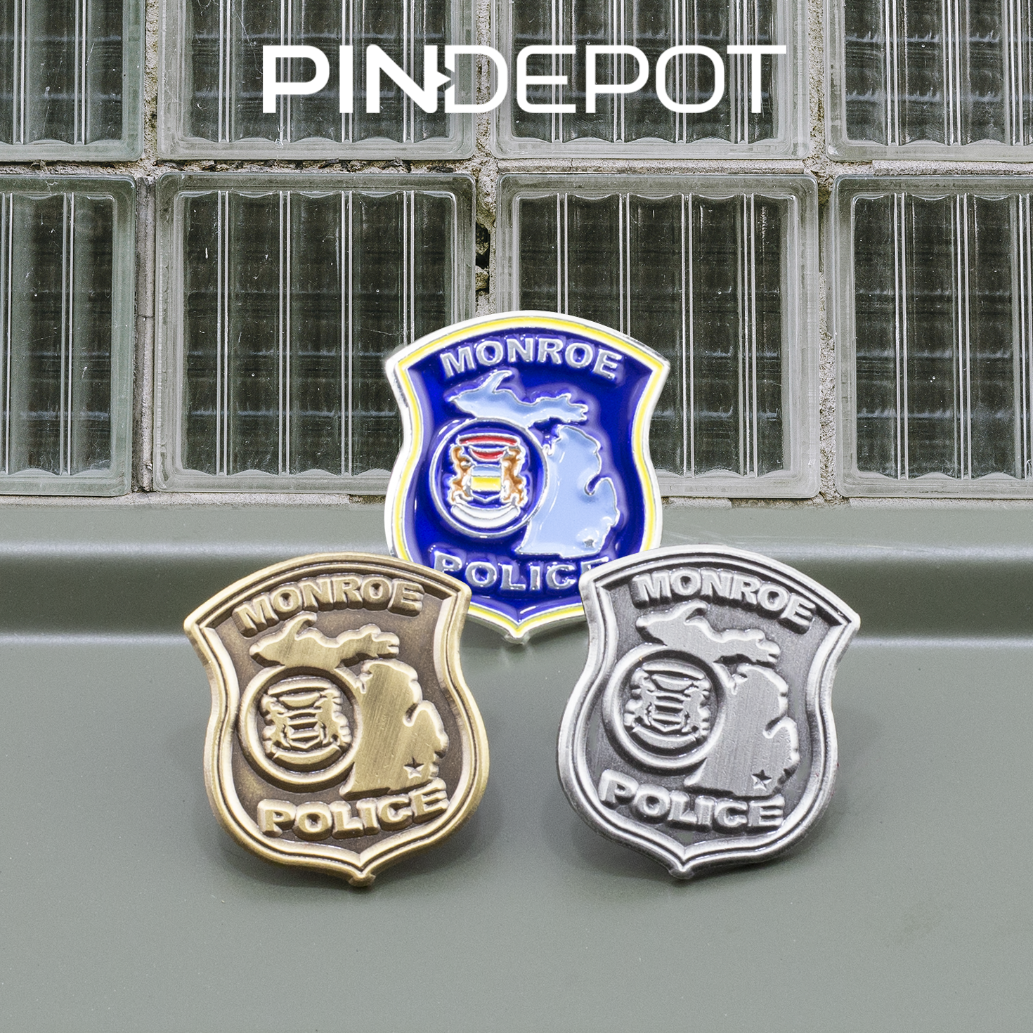 Monroe Police Lapel Pins - Pin Depot
