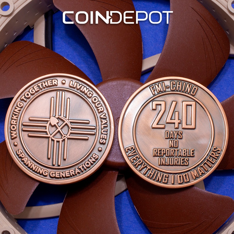 FMI-Chino Die struck challenge coin by Coin Depot-1