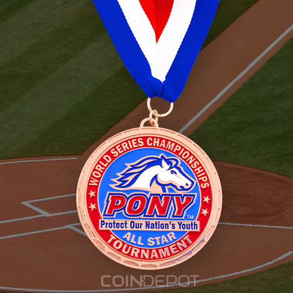 PONY-baseball-medal